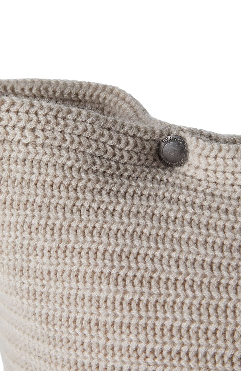 Большая подушка с наволочкой из кашемира BRUNELLO CUCINELLI бежевого цвета по цене 122500 руб., арт. ML1205D02, фото 3 Большая подушка с наволочкой из кашемира BRUNELLO CUCINELLI, арт. ML1205D02, фото 3