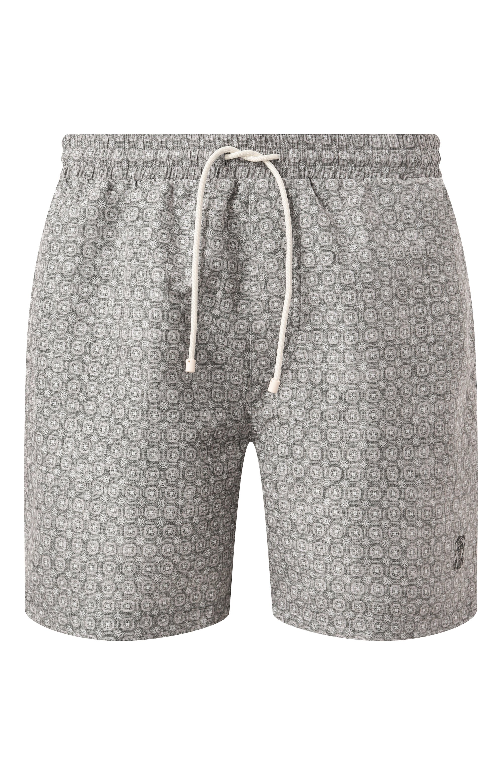 Плавки-шорты BRUNELLO CUCINELLI серого цвета по цене 56800 руб., арт. MM697043, фото 1 Плавки-шорты BRUNELLO CUCINELLI, арт. MM697043, фото 1