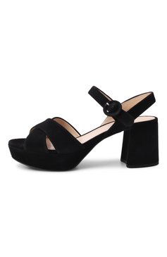 Замшевые босоножки PRADA, арт. 1XP890-008-F0002, фото 2