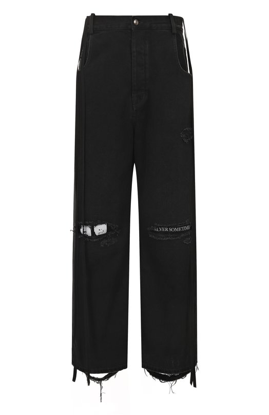 Джинсы Ann Demeulemeester B0012210/FA632 Чёрный B0012210/FA632