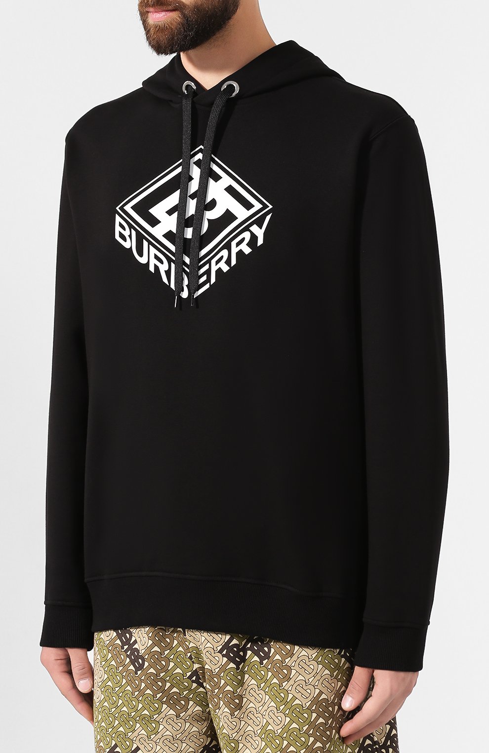 Хлопковое худи BURBERRY, арт. 4559671, фото 3