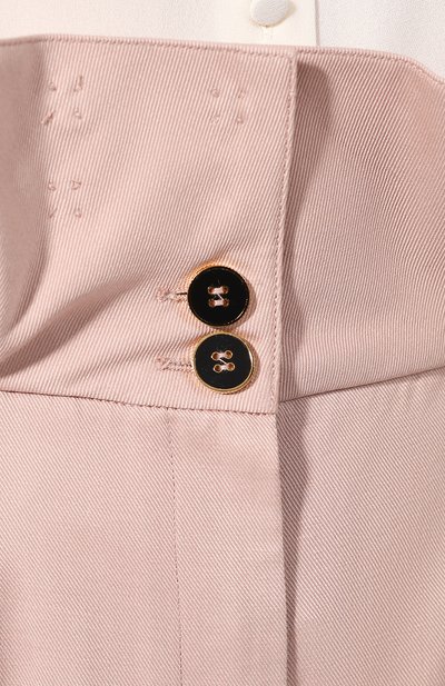 Хлопковые брюки DOLCE & GABBANA светло-розового цвета по цене 109000 руб., арт. FTBKZT/FUFGD, фото 5 Хлопковые брюки DOLCE & GABBANA, арт. FTBKZT/FUFGD, фото 5