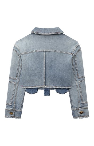 Джинсовая куртка BALMAIN голубого цвета по цене 51850 руб., арт. BS2B67, фото 2 Джинсовая куртка BALMAIN, арт. BS2B67, фото 2