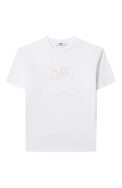 Хлопковая футболка MSGM KIDS, арт. S5MSJGTH241