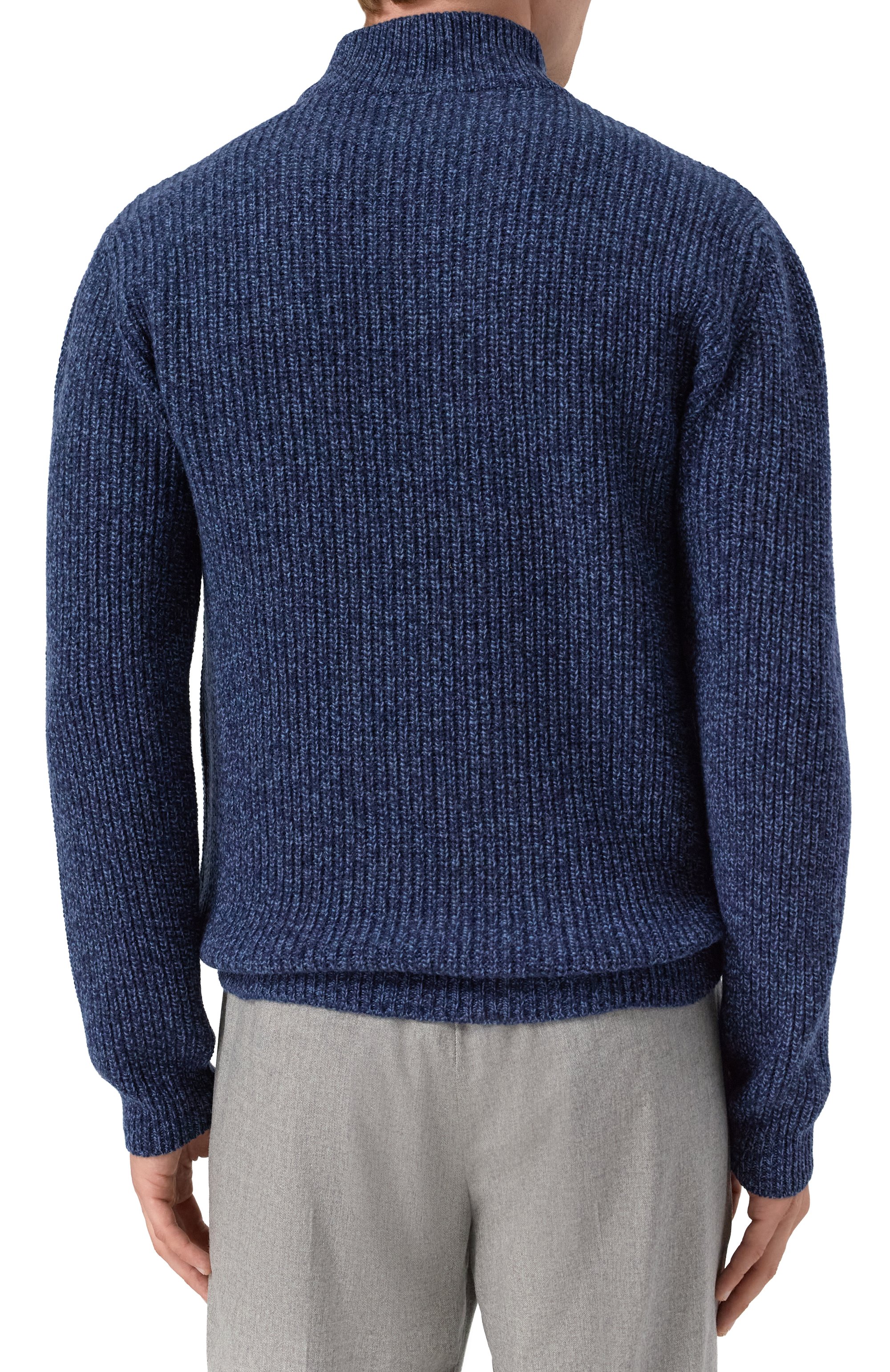 Шерстяной свитер DANIELE FIESOLI синего цвета по цене 22400 руб., арт. DF0250, фото 4 Шерстяной свитер DANIELE FIESOLI, арт. DF0250, фото 4