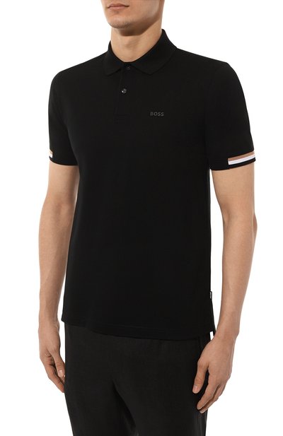 Хлопковое поло BOSS, арт. 50467113, фото 3