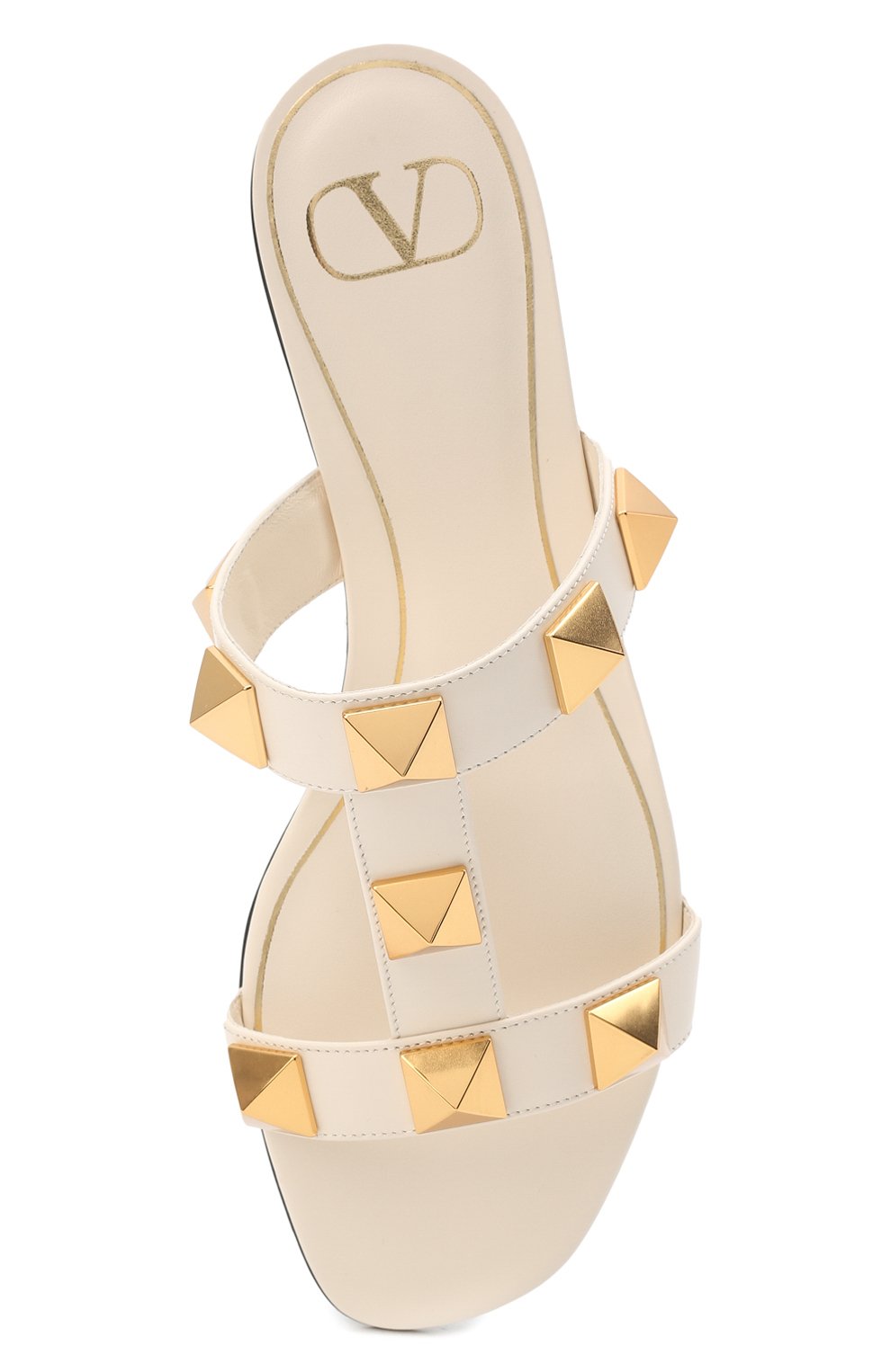 Кожаные шлепанцы roman stud VALENTINO, арт. XW2S0BU9/ZWM, фото 6