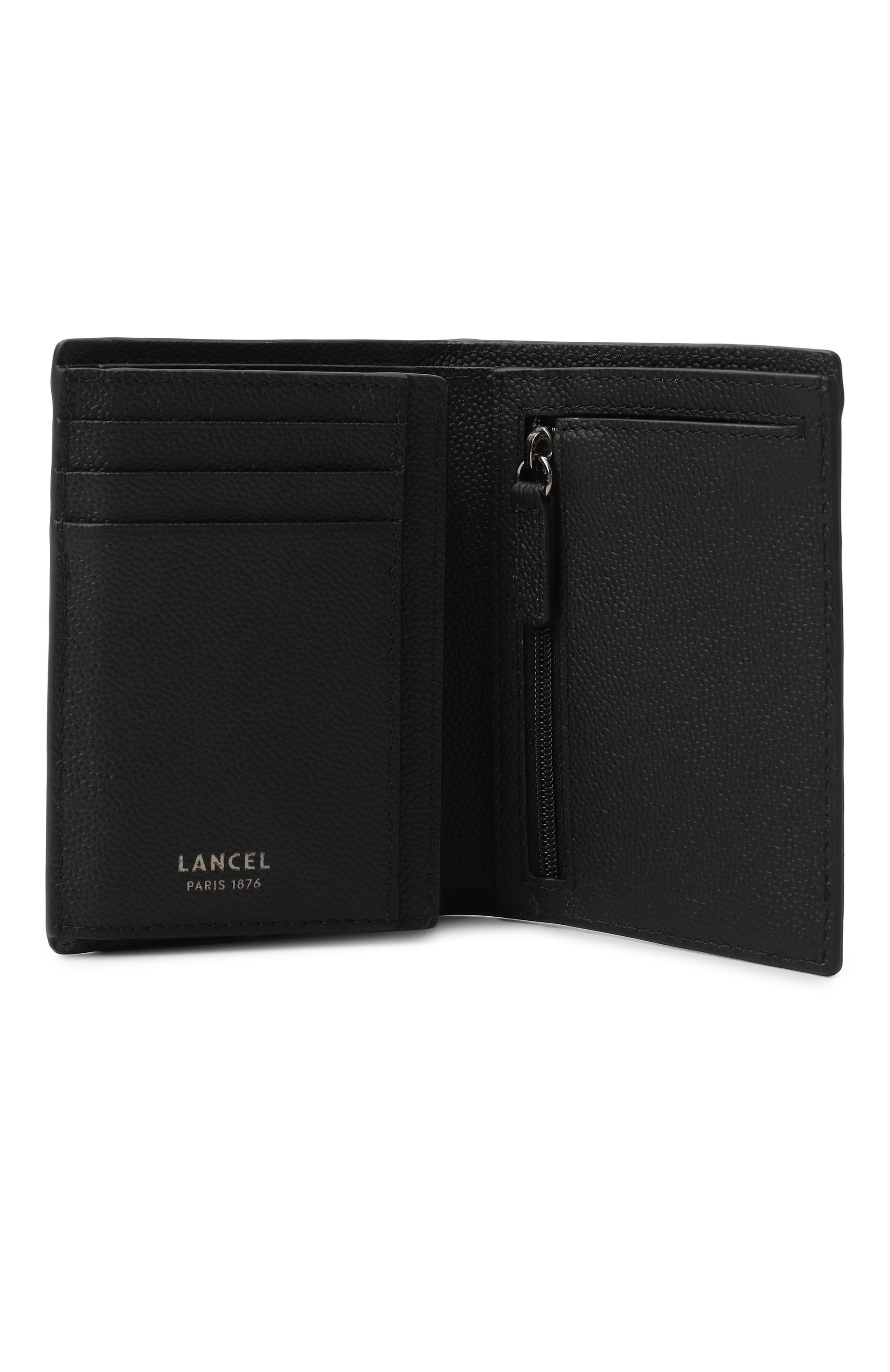 Кожаное портмоне LANCEL черного цвета по цене 20950 руб., арт. A13438, фото 3 Кожаное портмоне LANCEL, арт. A13438, фото 3