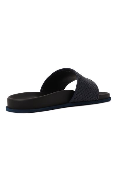 Кожаные шлепанцы ZILLI темно-синего цвета по цене 99500 руб., арт. H0099AM1015VLS001, фото 5 Кожаные шлепанцы ZILLI, арт. H0099AM1015VLS001, фото 5