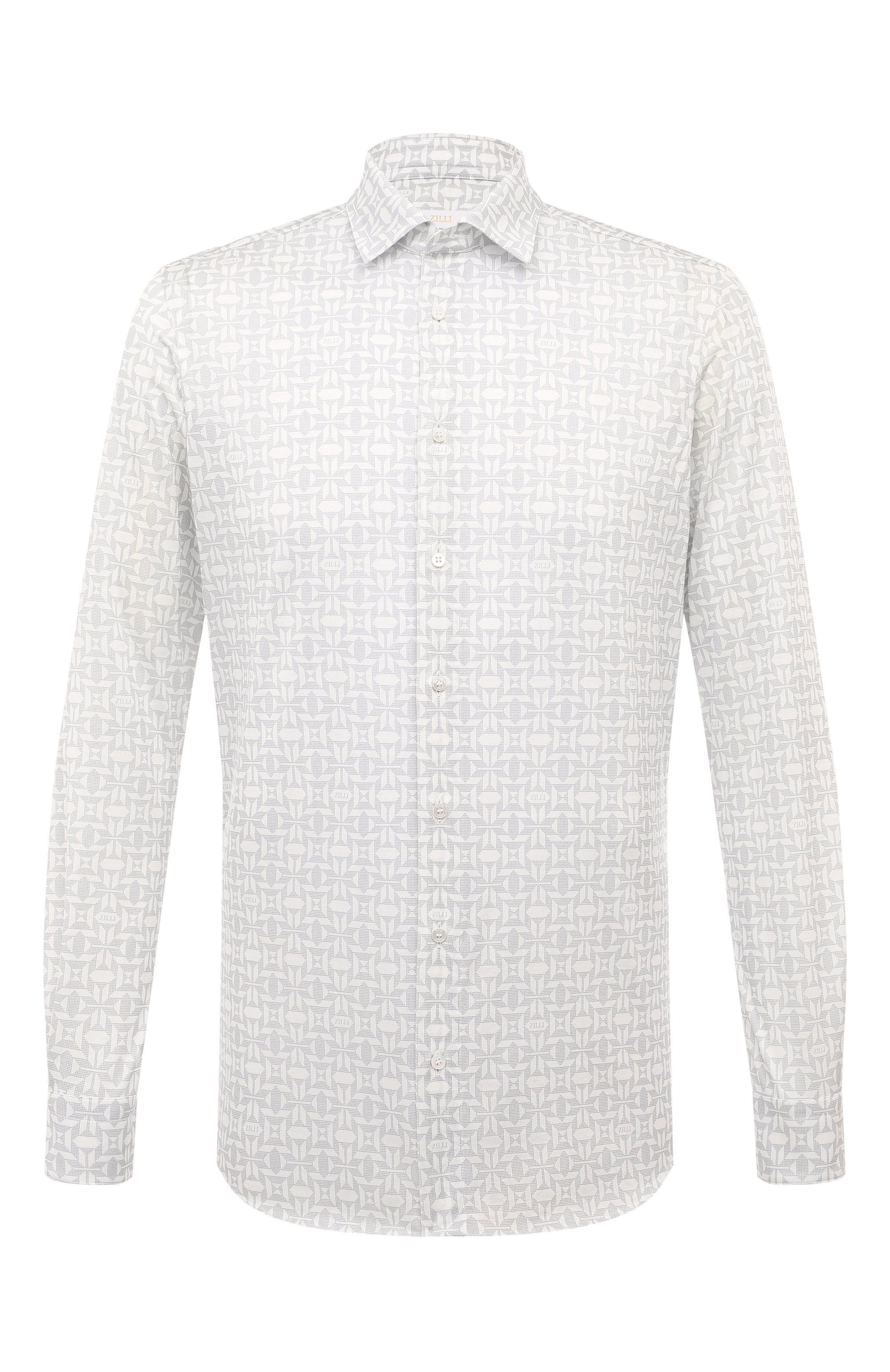 Хлопковая рубашка ZILLI, арт. CLAF01M011084030Q, фото 1