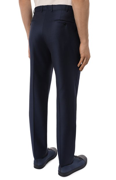 Шерстяные брюки ZEGNA темно-синего цвета по цене 96350 руб., арт. 726F10A7/75TB12, фото 4 Шерстяные брюки ZEGNA, арт. 726F10A7/75TB12, фото 4