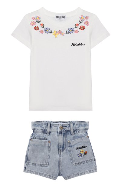 Комплект из футболки и шорт MOSCHINO, арт. HDG01B/L0E08/10-14