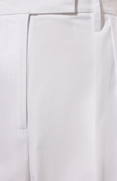 Хлопковые брюки PATRIZIA PEPE белого цвета по цене 24800 руб., арт. 2P1496_A278, фото 5 Хлопковые брюки PATRIZIA PEPE, арт. 2P1496_A278, фото 5