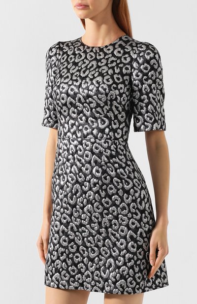 Платье DOLCE & GABBANA серебряного цвета по цене 212500 руб., арт. F6F4GT/FJMZ5, фото 3 Платье DOLCE & GABBANA, арт. F6F4GT/FJMZ5, фото 3