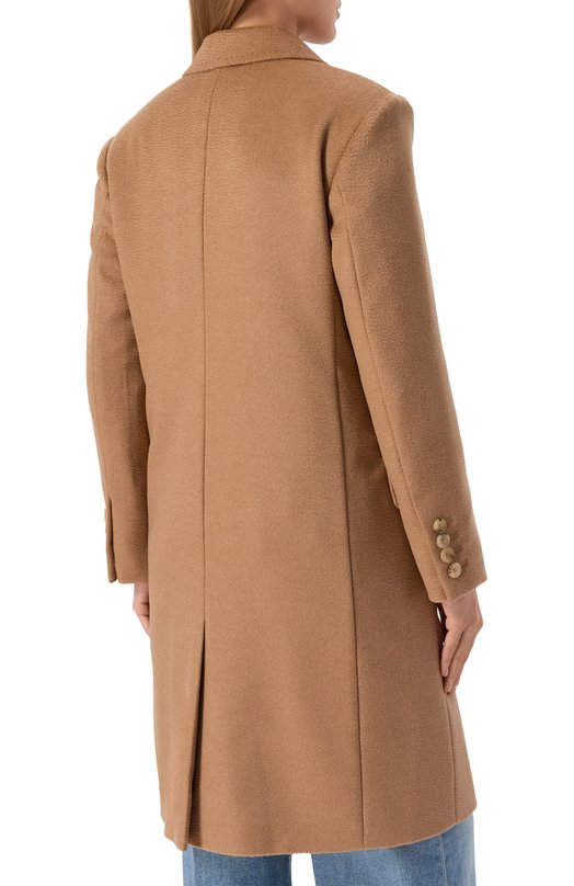 Шерстяное пальто Max Mara C0SA Бежевый  C0SA Фото 4