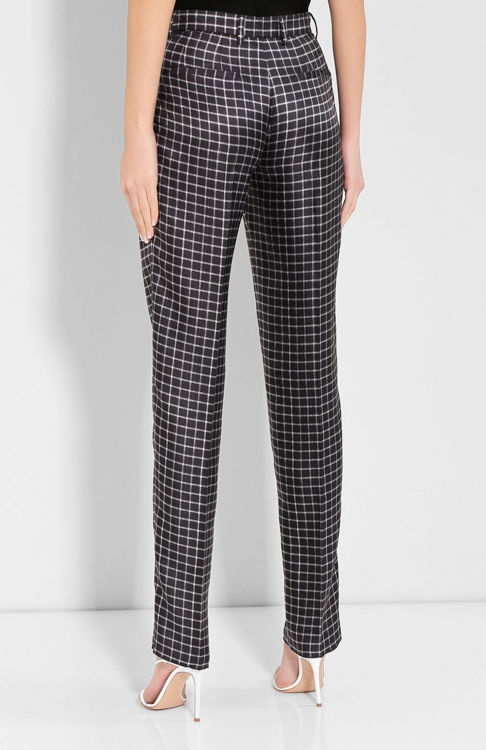 Шелковые брюки GIORGIO ARMANI разноцветного цвета по цене 223500 руб., арт. 9WHPP074/T010M, фото 4 Шелковые брюки GIORGIO ARMANI, арт. 9WHPP074/T010M, фото 4