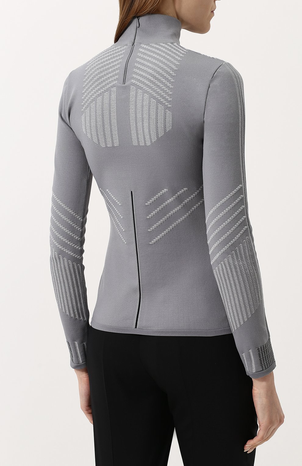 Приталенная водолазка с длинным рукавом PRADA, арт. P26279-1QMC-F078H, фото 4