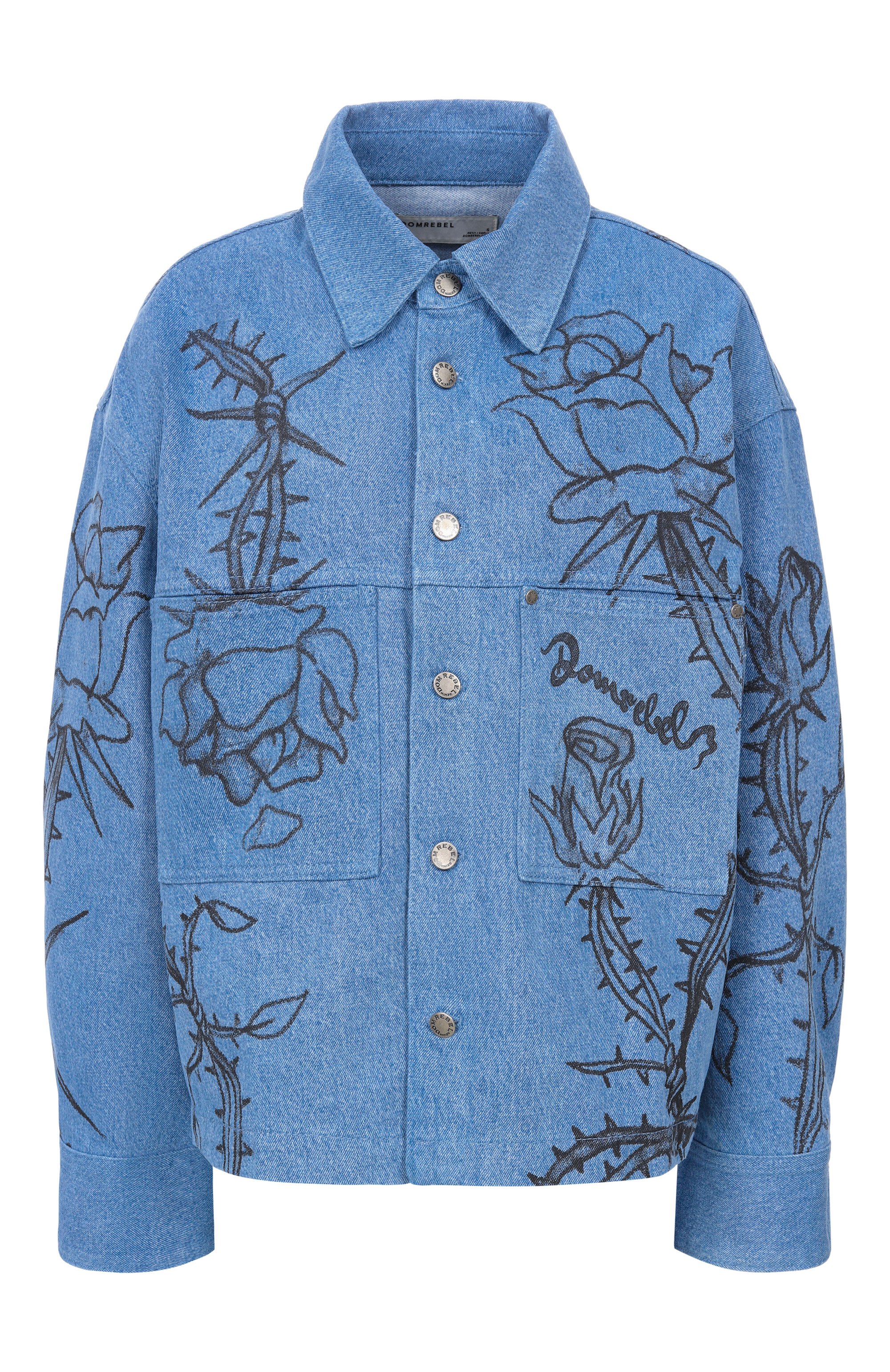 Джинсовая куртка inked DOMREBEL, арт. INKED JEAN/JACKET, фото 1