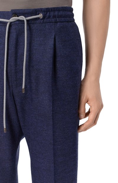 Шерстяные брюки CORNELIANI темно-синего цвета по цене 78500 руб., арт. 284L19/2A17800, фото 5 Шерстяные брюки CORNELIANI, арт. 284L19/2A17800, фото 5