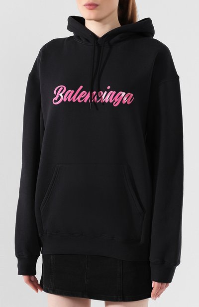 Хлопковое худи BALENCIAGA, арт. 583222/TFV60, фото 3