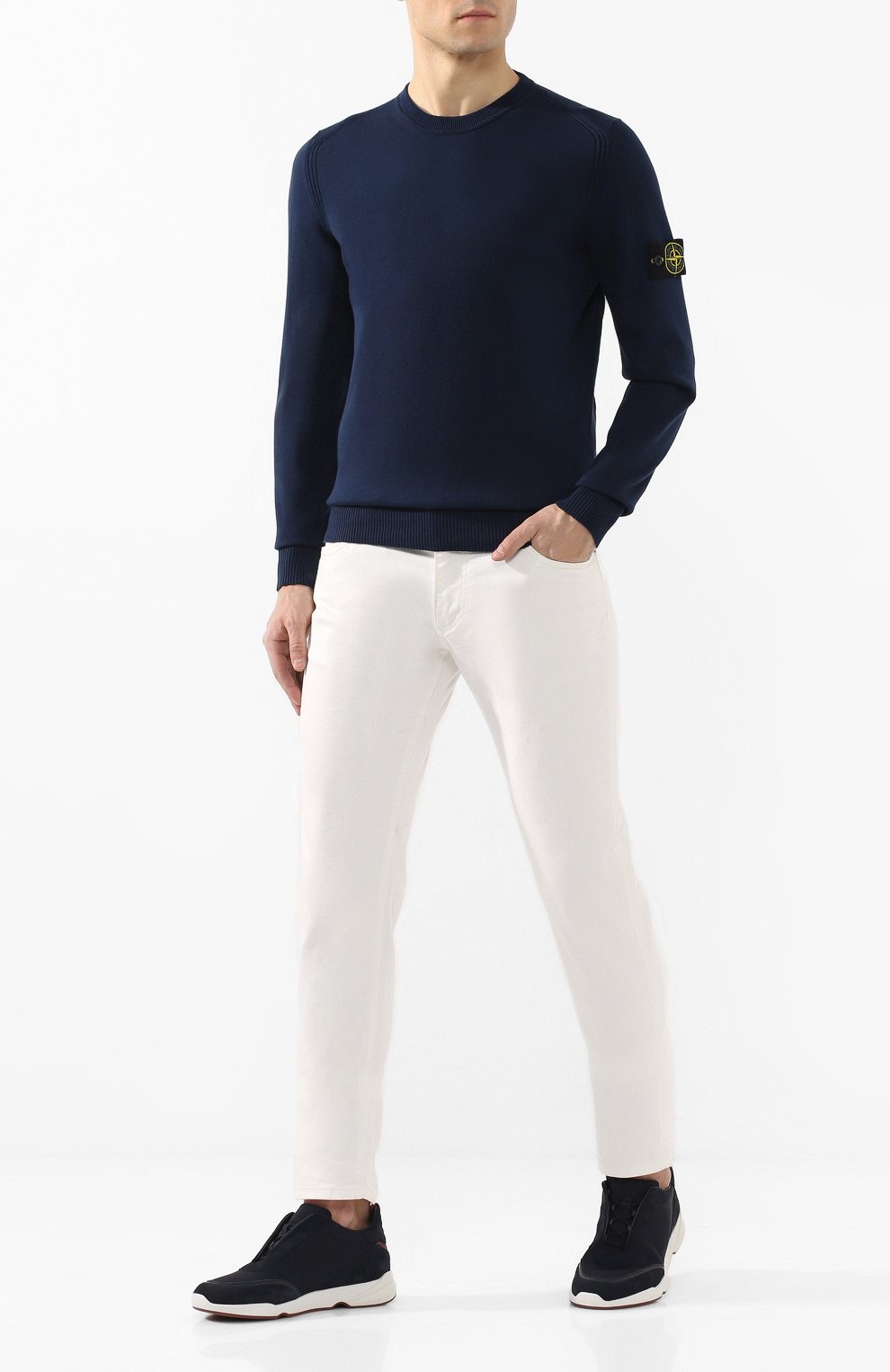 Хлопковый джемпер STONE ISLAND, арт. 7215510B2, фото 2