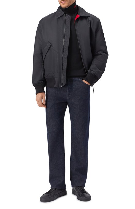 Шерстяная водолазка HUGO 50474174 Чёрный  50474174 Фото 2