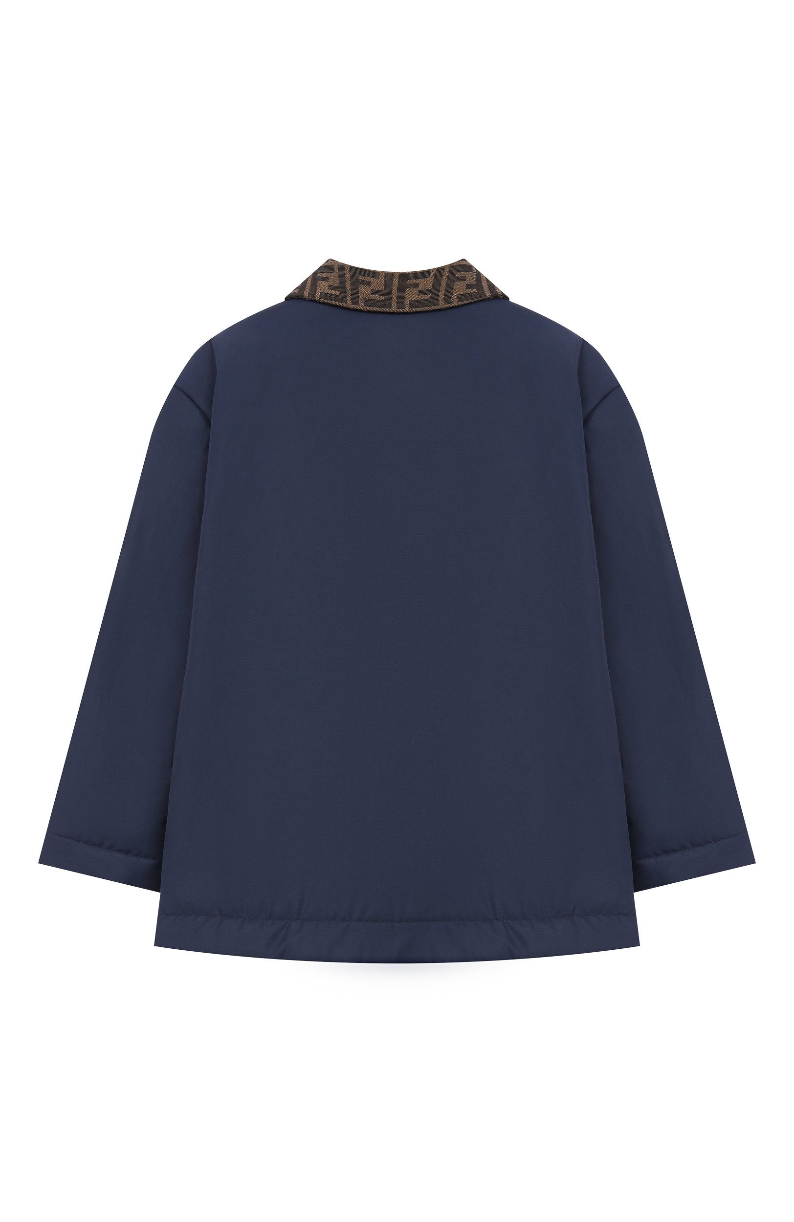Утепленная куртка-рубашка FENDI темно-синего цвета по цене 119500 руб., арт. JMA332/ART2/8A-12+, фото 2 Утепленная куртка-рубашка FENDI, арт. JMA332/ART2/8A-12+, фото 2