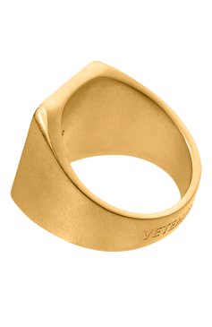 Женское кольцо VETEMENTS золотого цвета, арт. UE63RI100G 5100 BRASS | Фото 3 (Региональные ограничения белый список (Axapta Mercury): Не проставлено; Нос: Не проставлено; Материал: Металл)