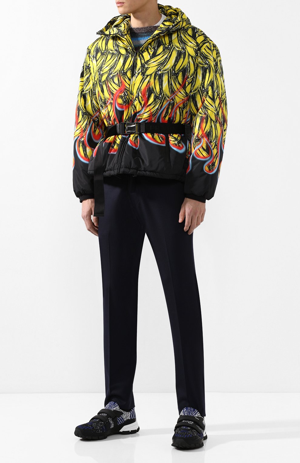 Комбинированные кроссовки PRADA, арт. 4O3219-2OB5-F0T5R, фото 2