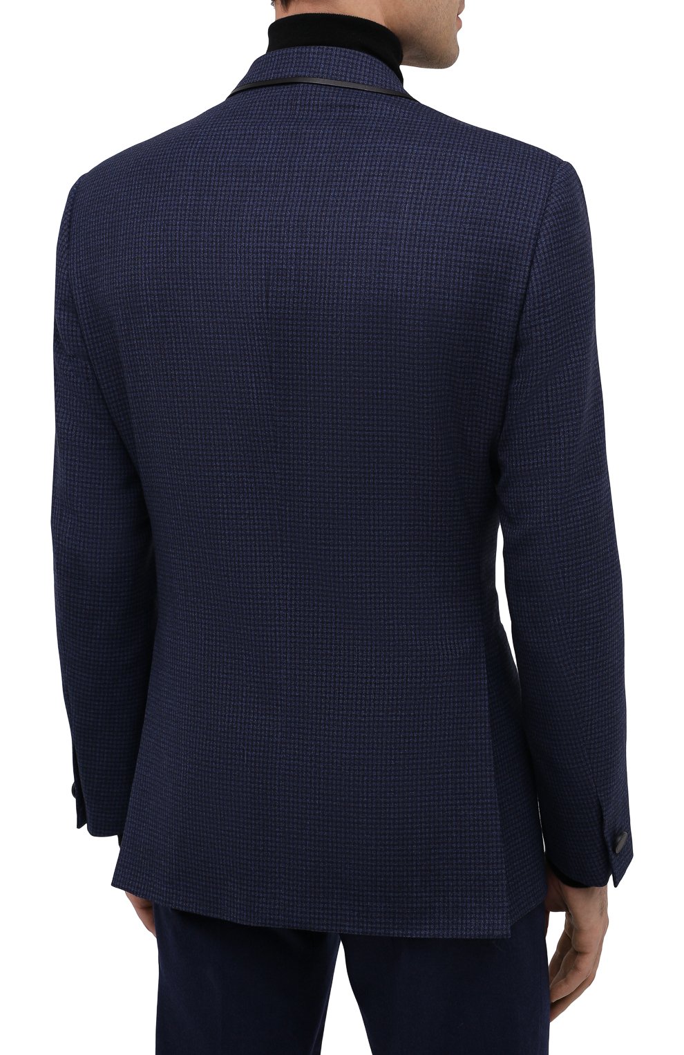 Шерстяной пиджак BRIONI темно-синего цвета по цене 518500 руб., арт. RGQ00L/09A6I/D0R0TE0, фото 4 Шерстяной пиджак BRIONI, арт. RGQ00L/09A6I/D0R0TE0, фото 4