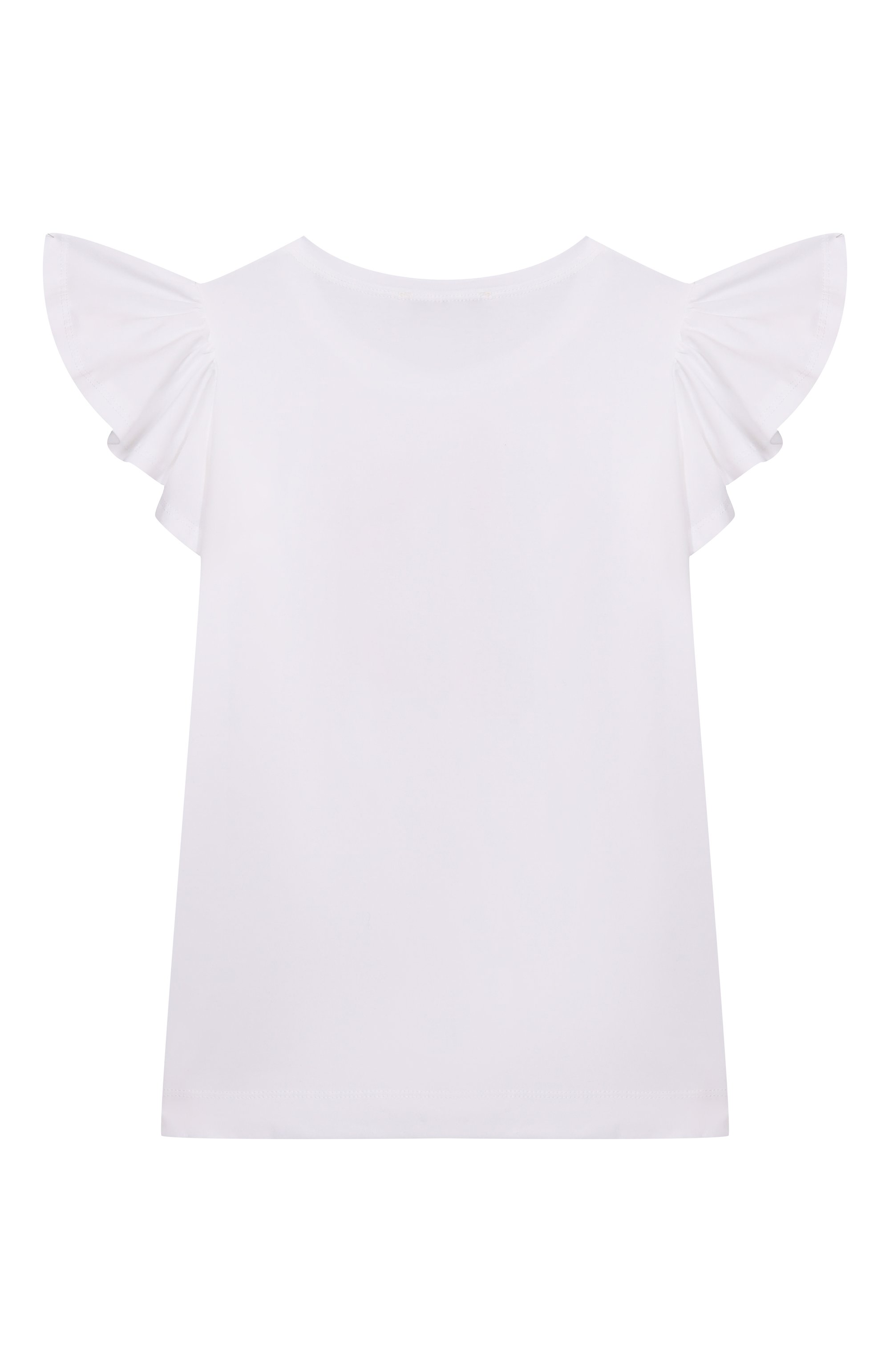 Хлопковая футболка MONNALISA, арт. 11E618RU, фото 2