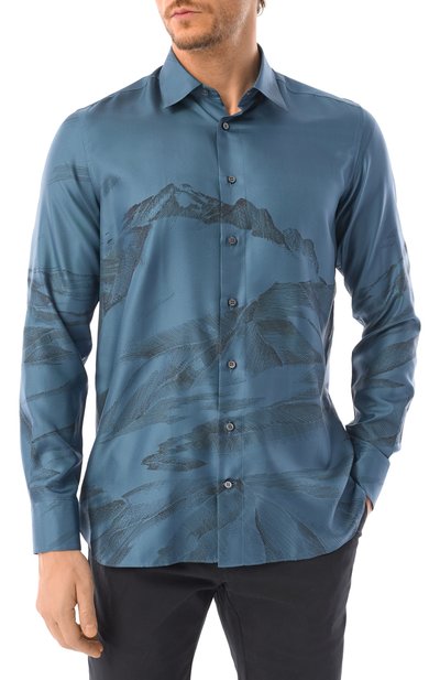 Шелковая рубашка ZILLI, арт. SP0I01M060024908F, фото 3