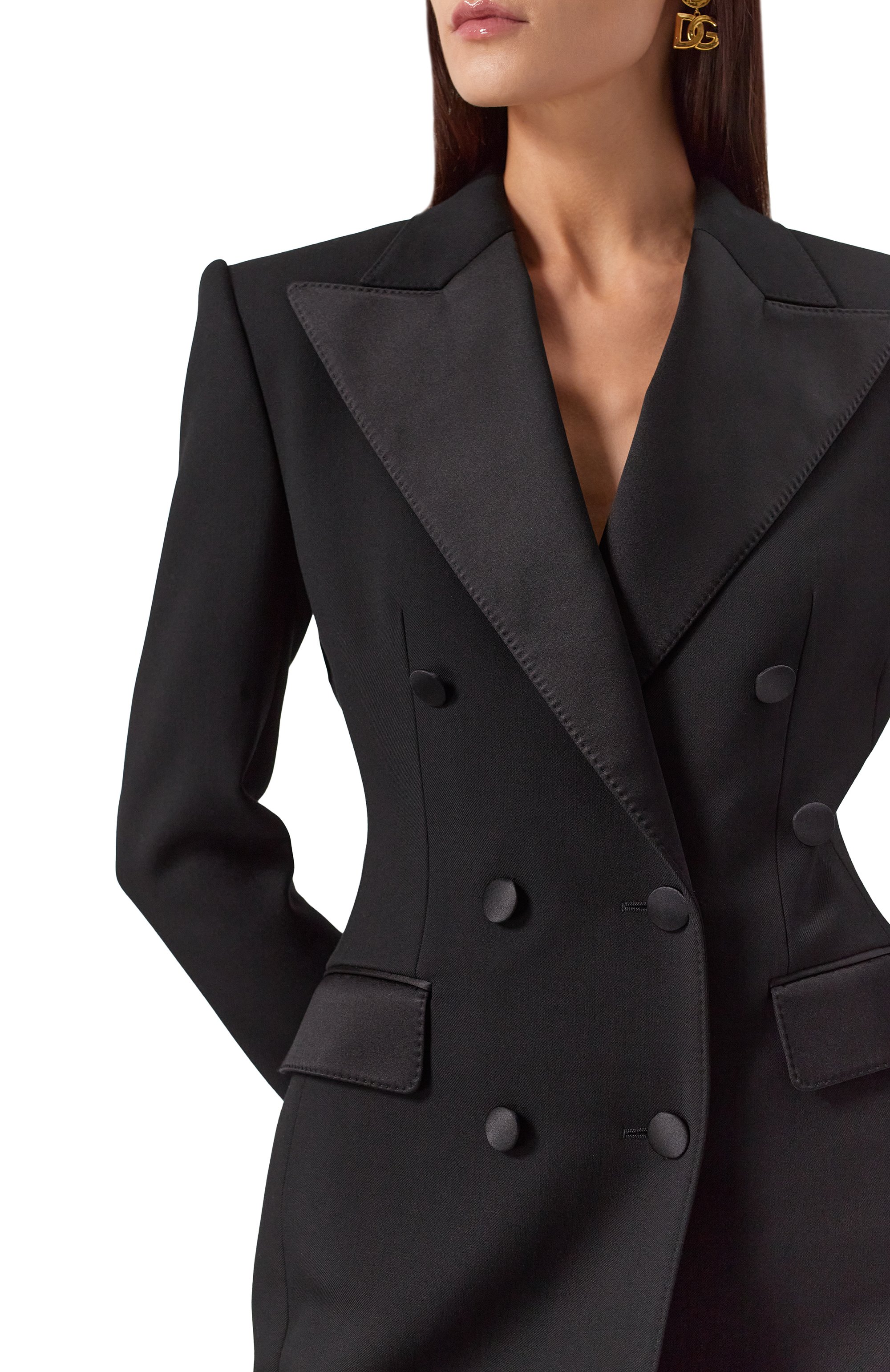 Пальто из шерсти и шелка DOLCE & GABBANA, арт. F0W2FT/FU272, фото 5