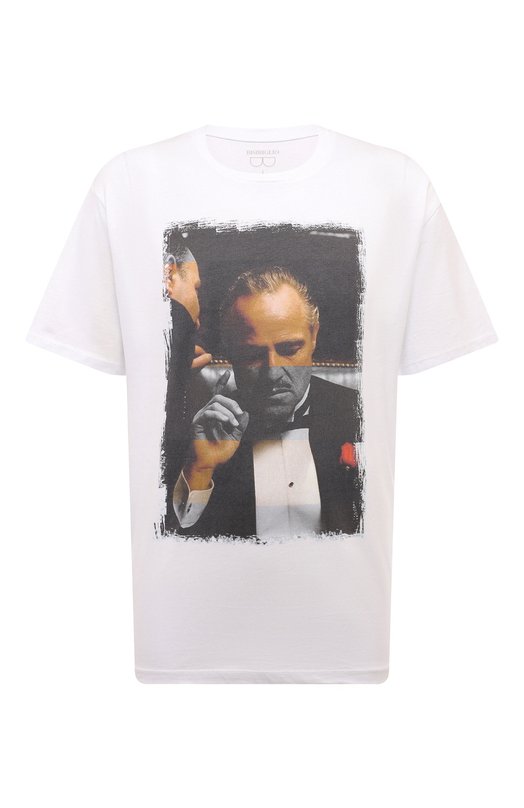Хлопковая футболка Bisibiglio PADRIN0 MAFIA Белый PADRIN0 MAFIA