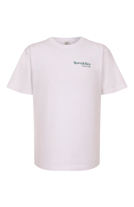 Мужская хлопковая футболка SPORTY AND RICH, арт. T0043621425WH01
