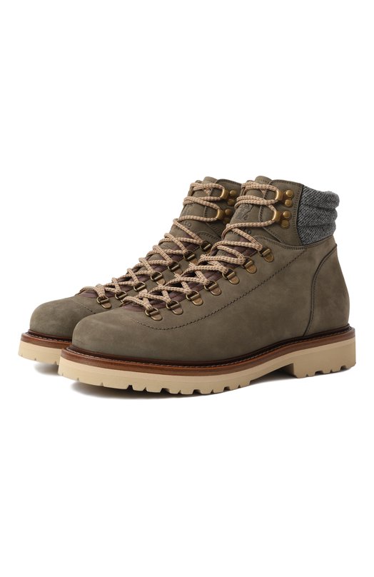 Ботинки Mountain из нубука Brunello Cucinelli