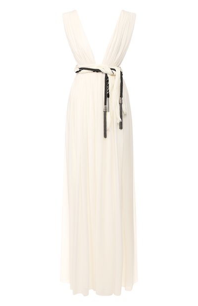 Женское шелковое платье SAINT LAURENT, арт. 611049/Y058W