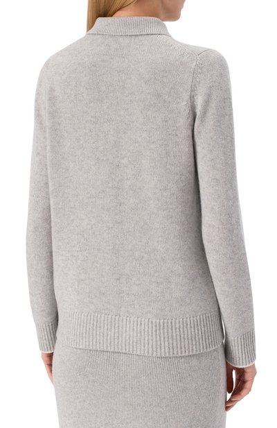 Кашемировый кардиган ARCH4 серого цвета по цене 82500 руб., арт. KNCD23241B, фото 4 Кашемировый кардиган ARCH4, арт. KNCD23241B, фото 4