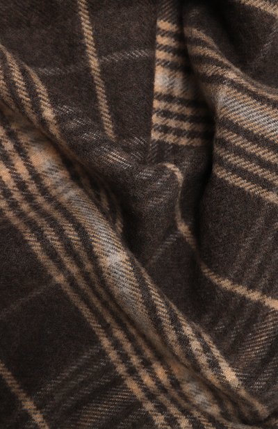 Шерстяной шарф CANALI коричневого цвета по цене 23400 руб., арт. 06/TF00290, фото 3 Шерстяной шарф CANALI, арт. 06/TF00290, фото 3