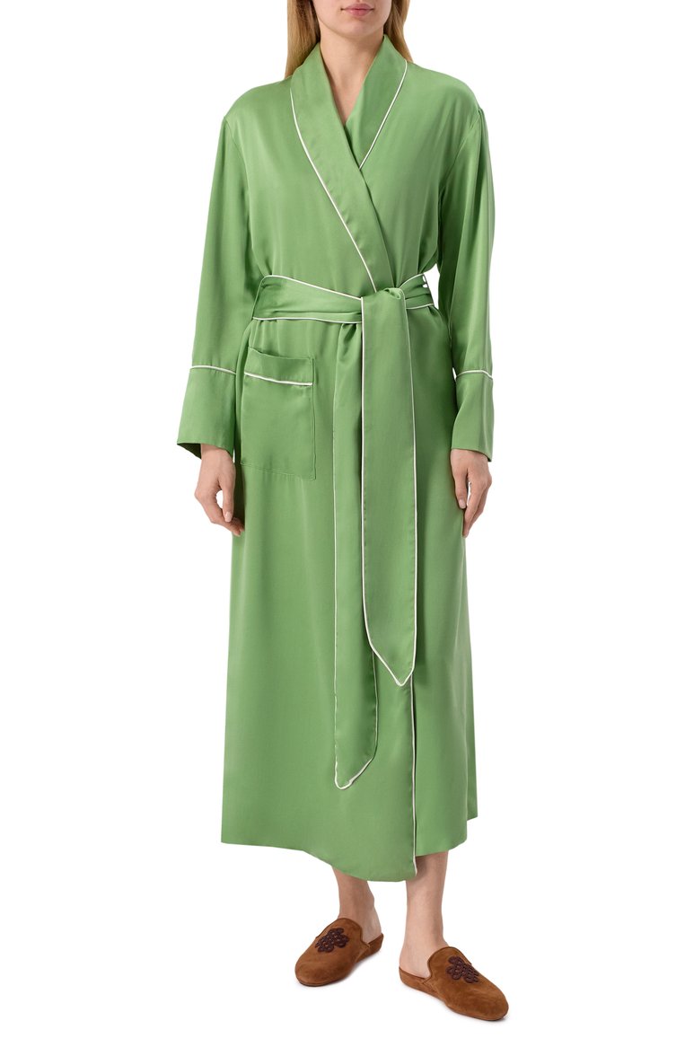 Шелковый халат KLEED LOUNGEWEAR, арт. R0LLER R0BE, фото 1