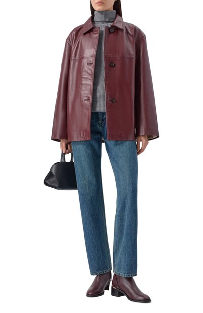 Кожаные ботильоны noor 45 JIMMY CHOO, арт. N00R 45/SQM, фото 3