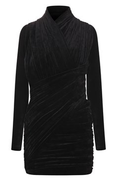 Бархатное платье BALENCIAGA, арт. 725098TKQ22 1000, фото 1