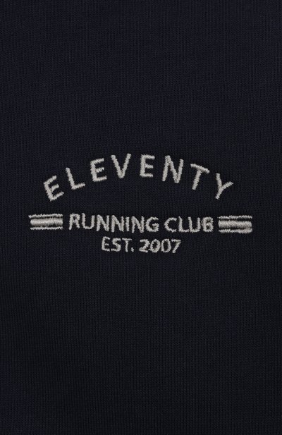 Хлопковая толстовка ELEVENTY темно-синего цвета по цене 10400 руб., арт. EX4P20/Z3123/6-8, фото 3 Хлопковая толстовка ELEVENTY, арт. EX4P20/Z3123/6-8, фото 3