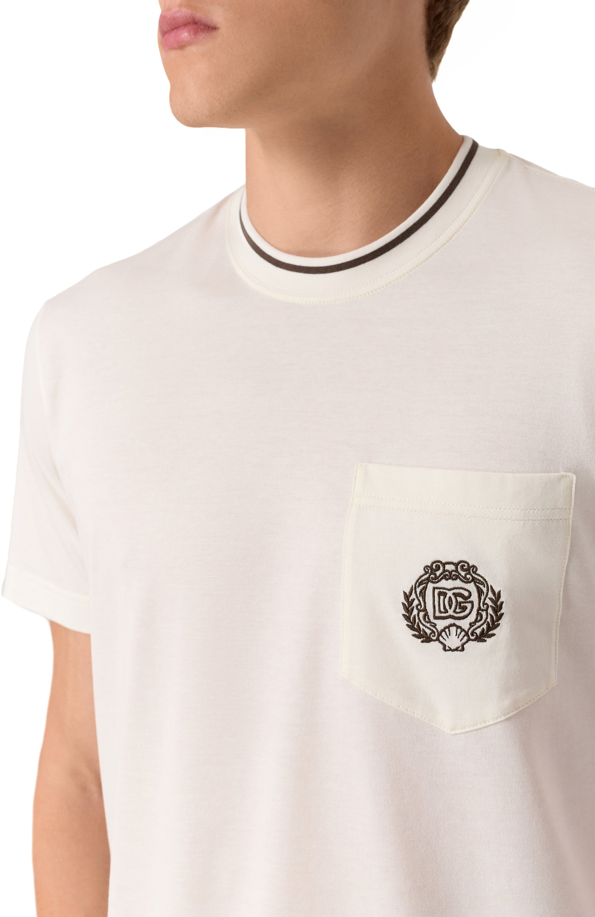 Хлопковая футболка DOLCE & GABBANA, арт. G8RA2Z/FU7EQ, фото 5