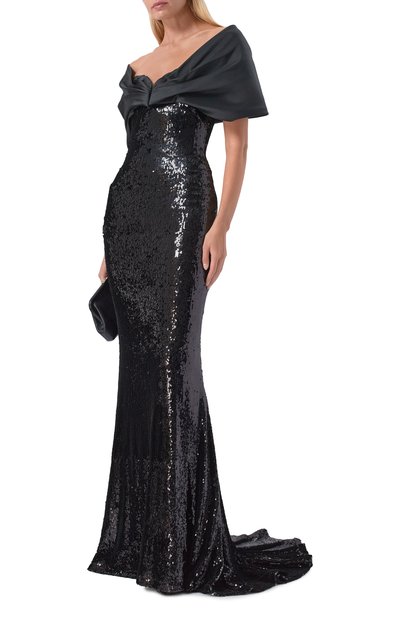 Женское платье с отделкой пайетками ZUHAIR MURAD, арт. PDR25037/EMSE013