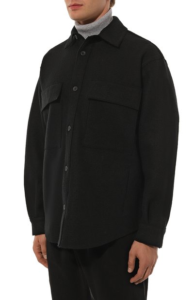 Шерстяная куртка-рубашка TRANSIT, арт. CFUTRYL212, фото 3