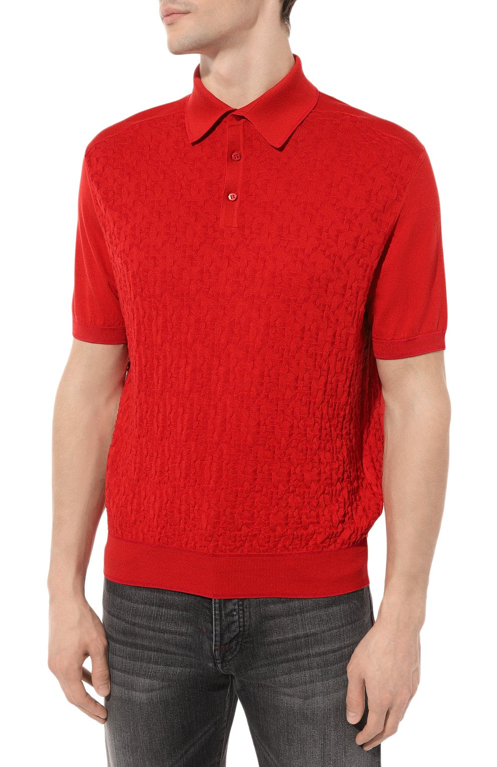 Поло из шелка и хлопка STEFANO RICCI, арт. K818059P13/F23286, фото 3