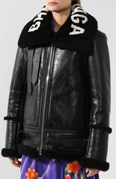 Укороченная дубленка свободного кроя BALENCIAGA, арт. 518095/TSH11, фото 3