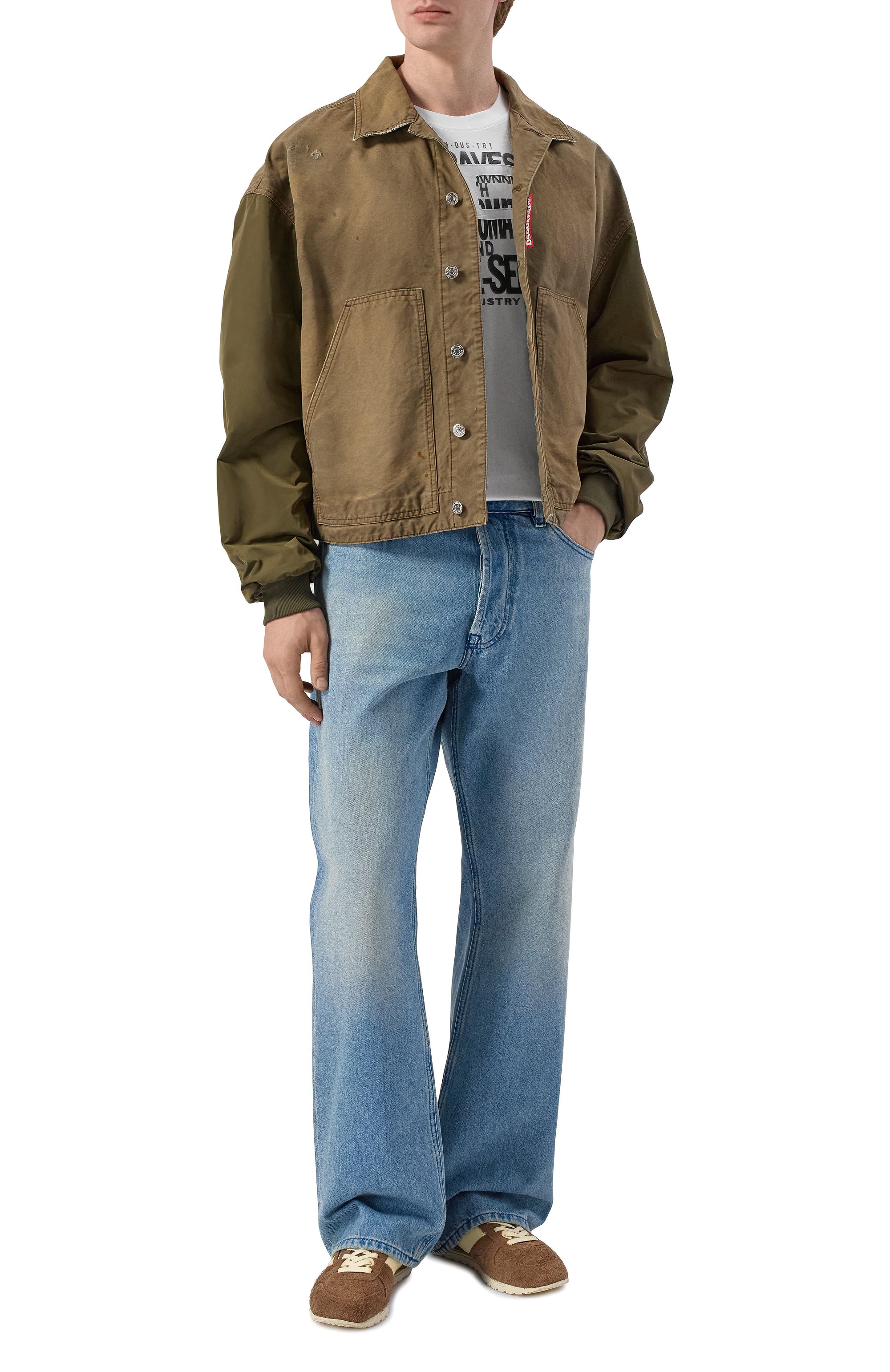 Хлопковая футболка DIESEL, арт. A21027/0DMBJ, фото 2