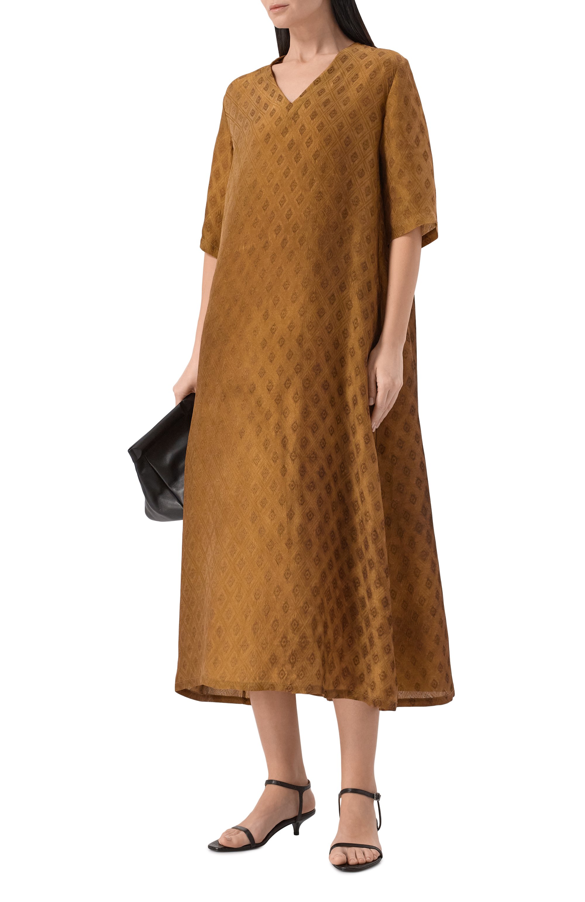 Платье UMA WANG коричневого цвета по цене 121000 руб., арт. UP5002, фото 2 Платье UMA WANG, арт. UP5002, фото 2